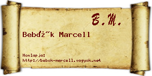 Bebők Marcell névjegykártya